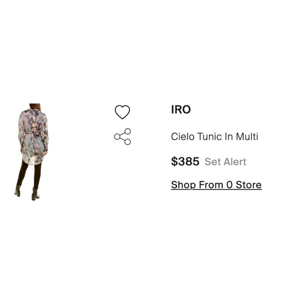 (New with Tags) IRO Cielo Abstract Print Shirt Dress - Picture 8 of 11